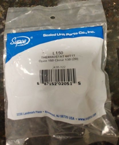 Supco L150 SPST Limit Control Thermostat Snap Disc L150-20F